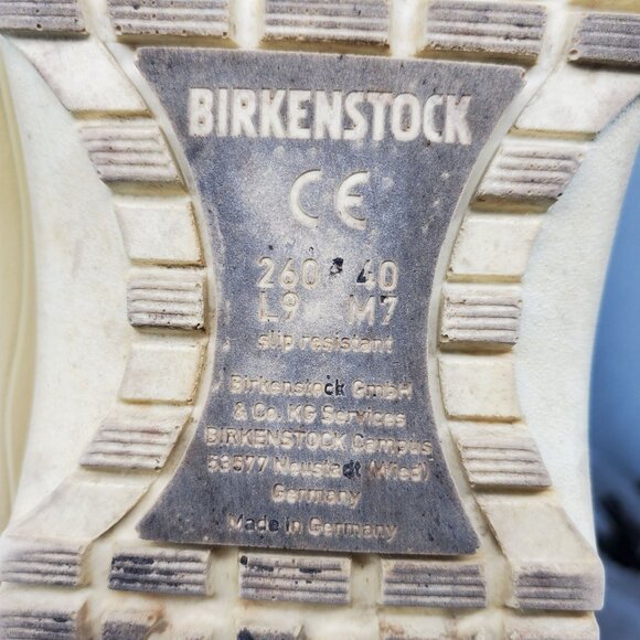 Birkenstock Shoes Mens 7 Womens 9 Yellow Synthetic Super Birki's Clogs *Read* - Picture 9 of 13
